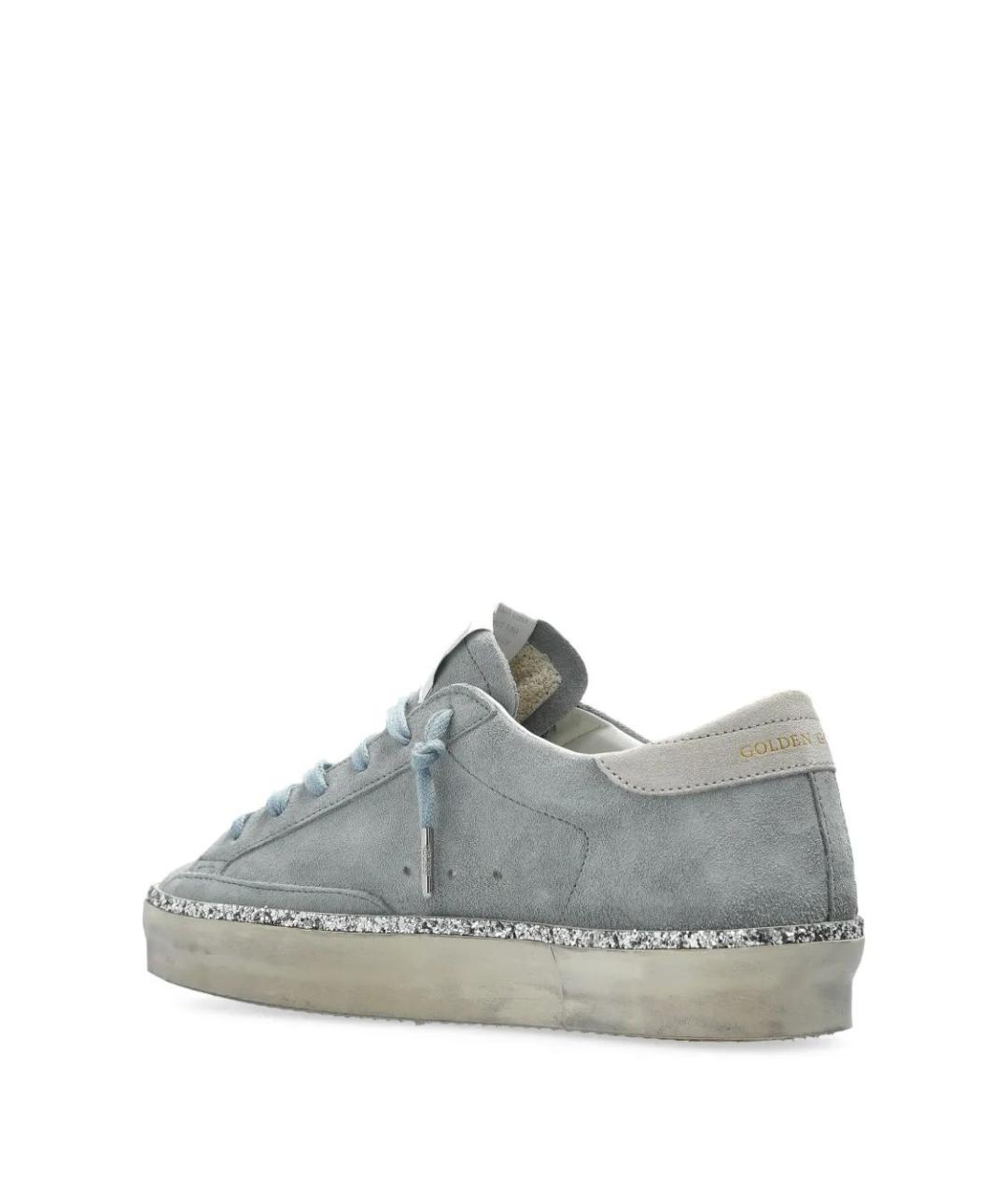 GOLDEN GOOSE Серые кожаные кроссовки, фото 3