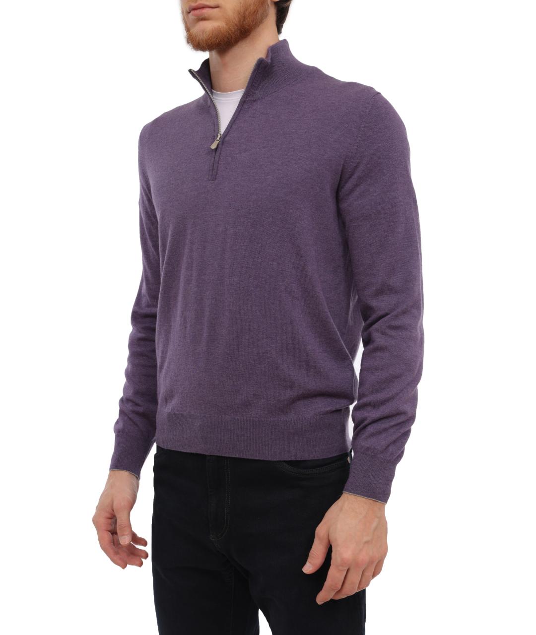 BRUNELLO CUCINELLI Фиолетовый кашемировый джемпер / свитер, фото 4