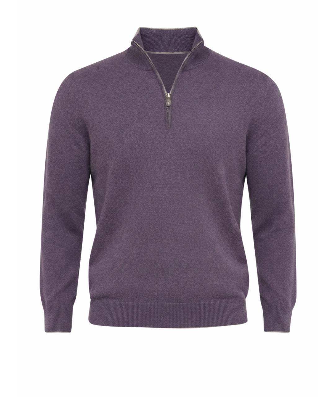BRUNELLO CUCINELLI Фиолетовый кашемировый джемпер / свитер, фото 1