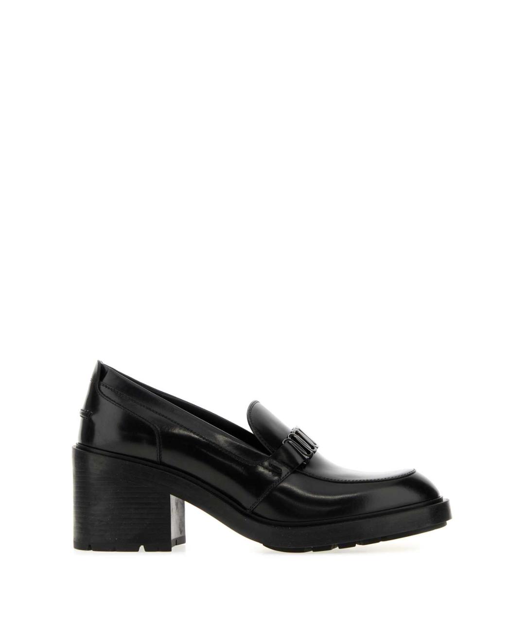 FERRAGAMO Черные кожаные лоферы, фото 3