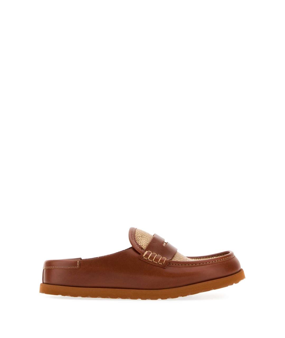 BIRKENSTOCK Коричневые кожаные мюли, фото 3