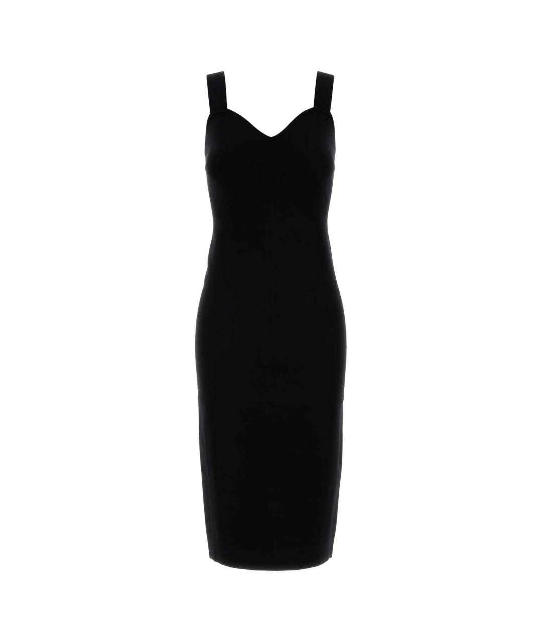 MAX MARA Черное полиэстеровое платье, фото 1
