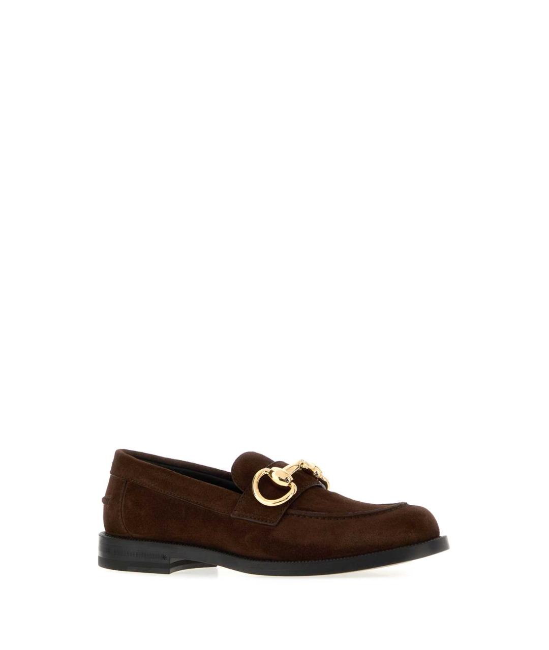 GUCCI Коричневые замшевые лоферы, фото 2