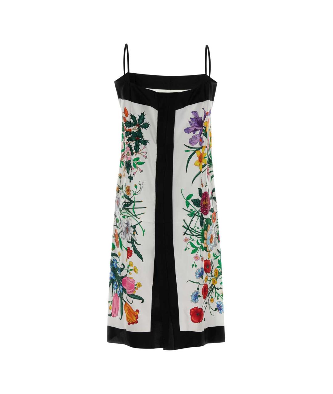 GUCCI Мульти шелковое платье, фото 2