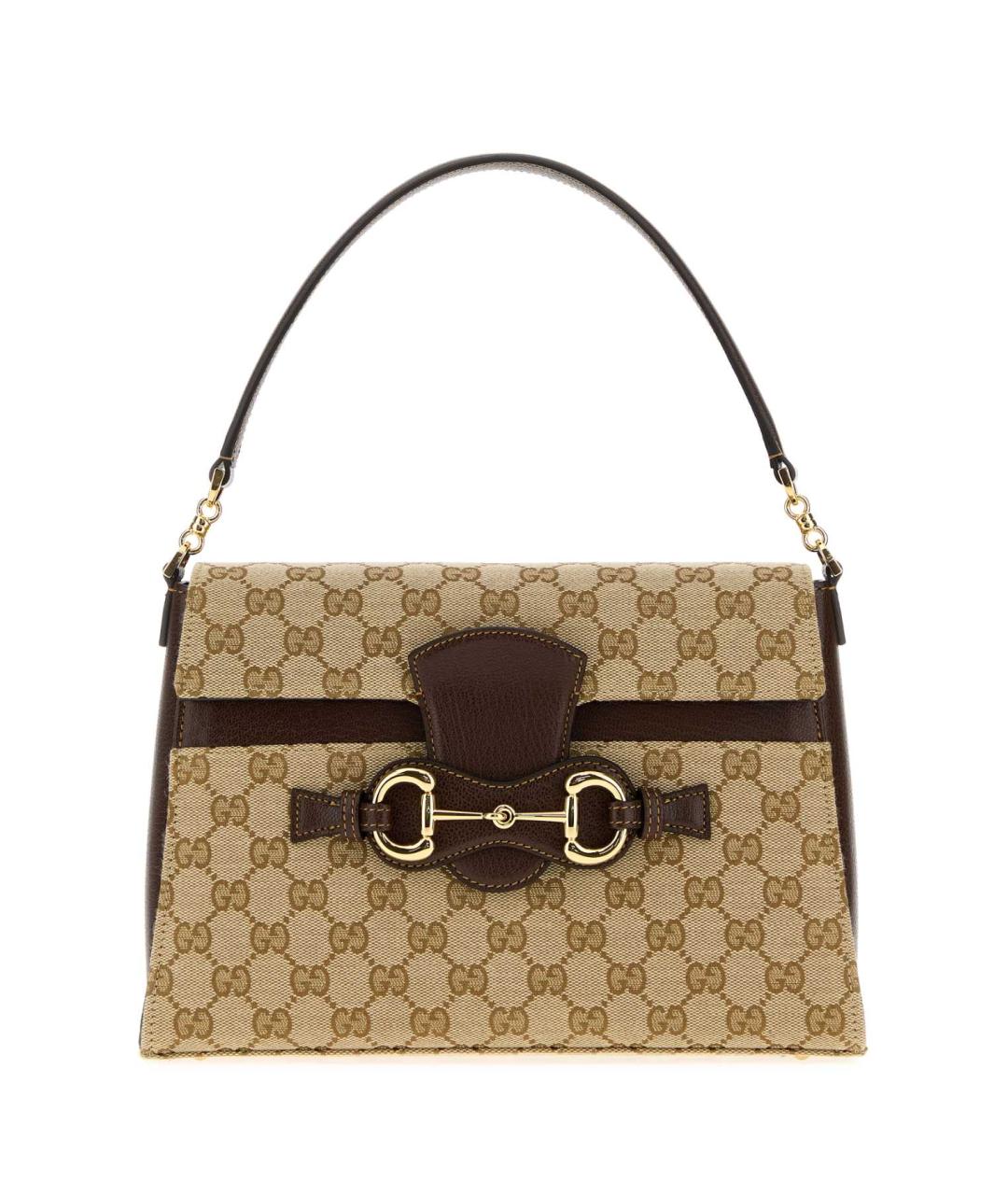 GUCCI Бежевая сумка через плечо из канвы, фото 1