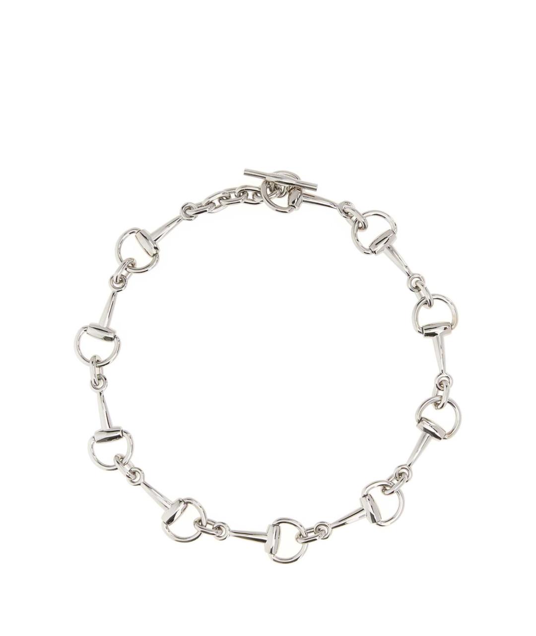 GUCCI Серебряное металлическое колье, фото 1