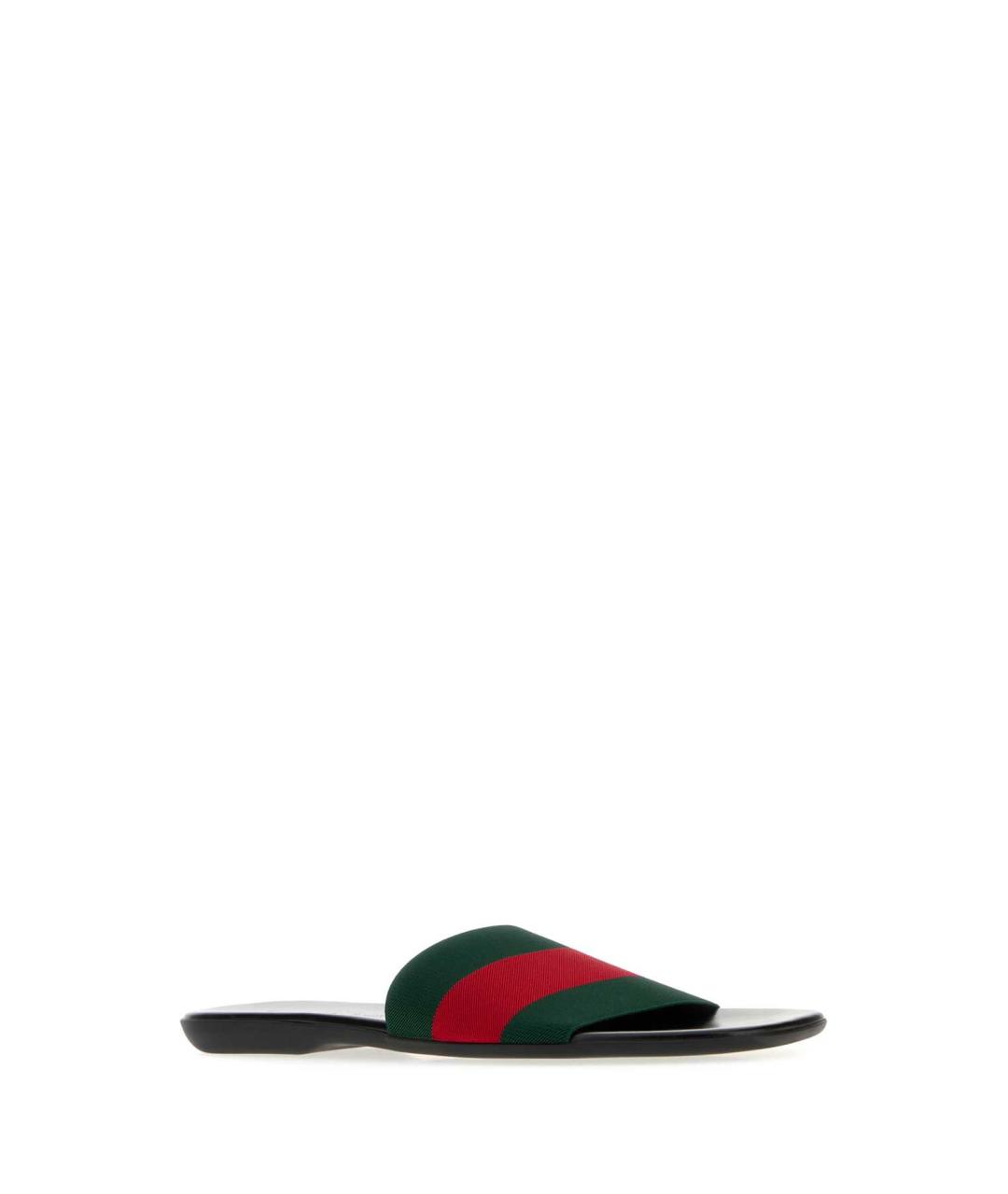 GUCCI Мульти текстильные шлепанцы, фото 2