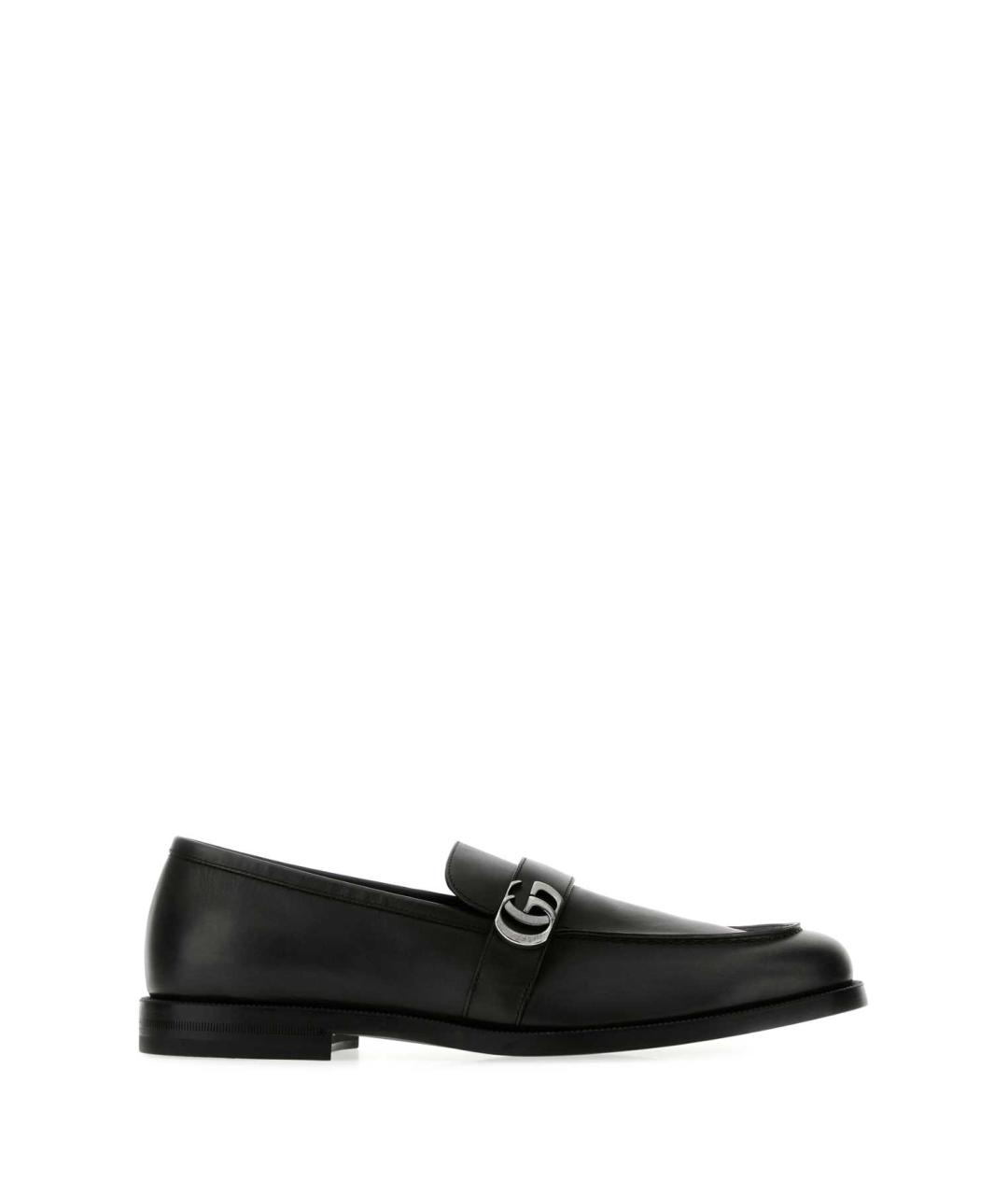 GUCCI Черные кожаные лоферы, фото 1