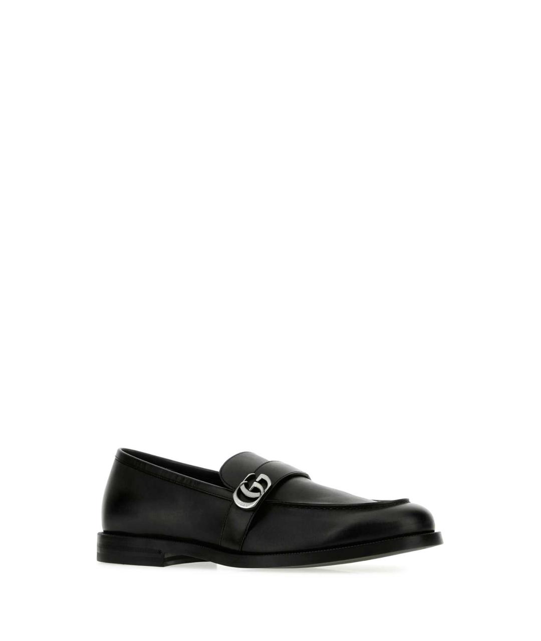 GUCCI Черные кожаные лоферы, фото 2