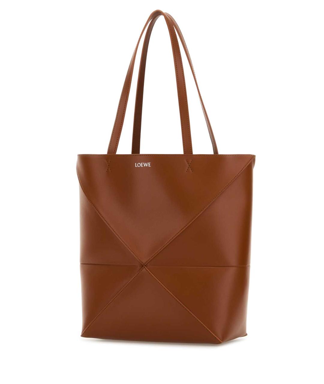 LOEWE Коричневая кожаная сумка тоут, фото 2