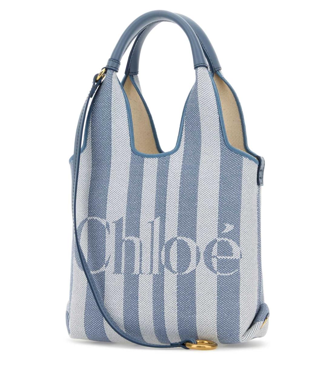 CHLOE Голубая тканевая сумка тоут, фото 2