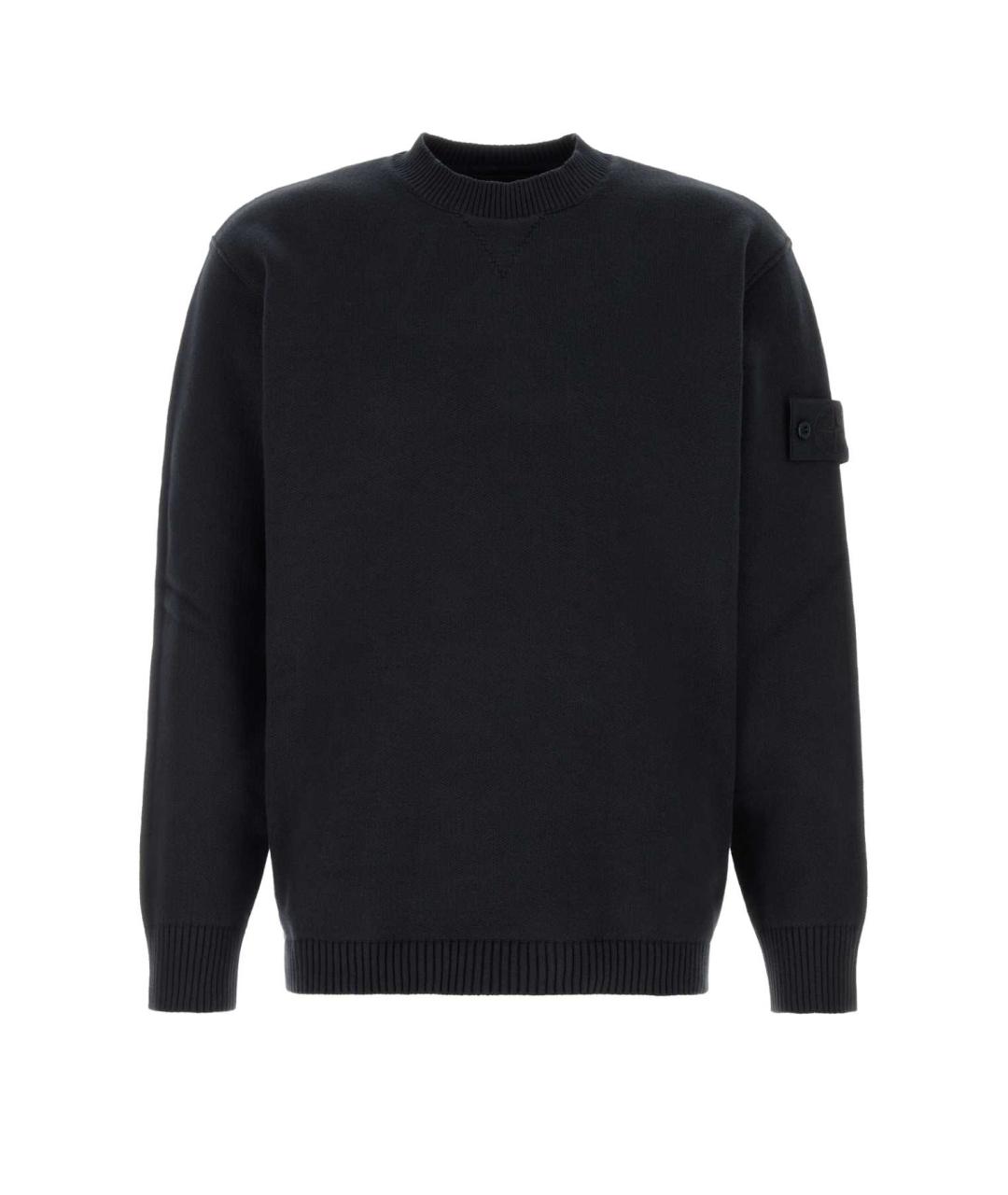 STONE ISLAND Синий хлопковый джемпер / свитер, фото 1