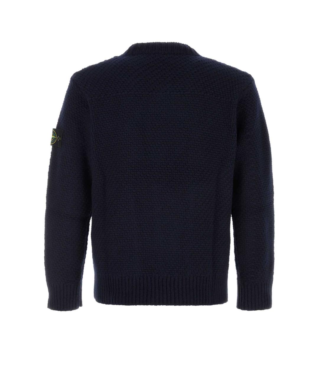 STONE ISLAND Синий шерстяной джемпер / свитер, фото 2