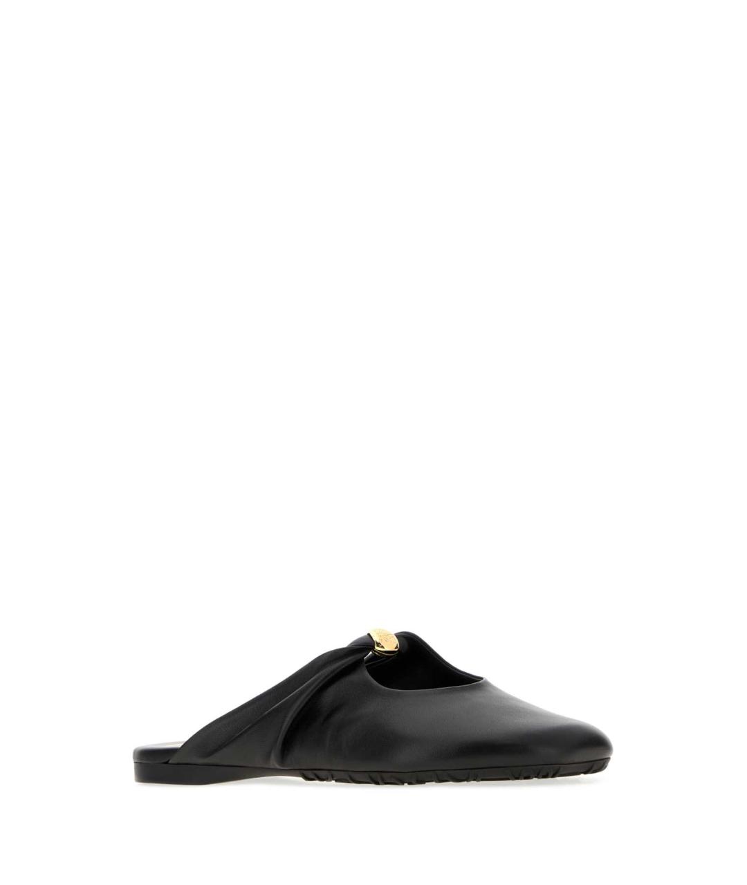 LOEWE Черные кожаные мюли, фото 2