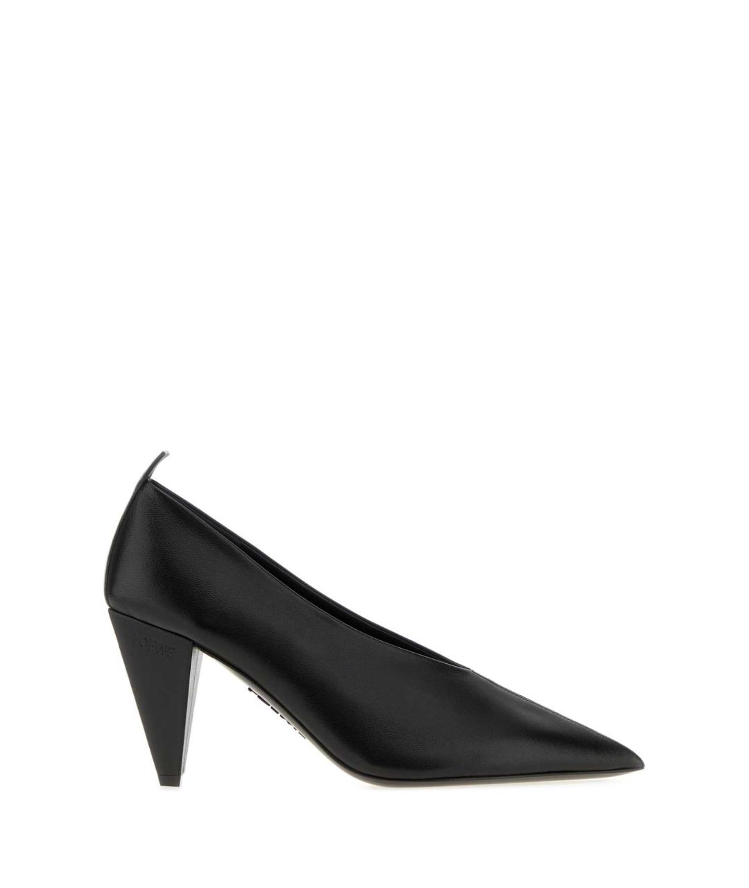 LOEWE Черные кожаные туфли, фото 1