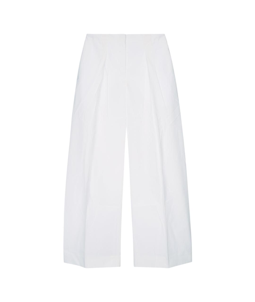 JACQUEMUS Белые полиэстеровые брюки широкие, фото 2