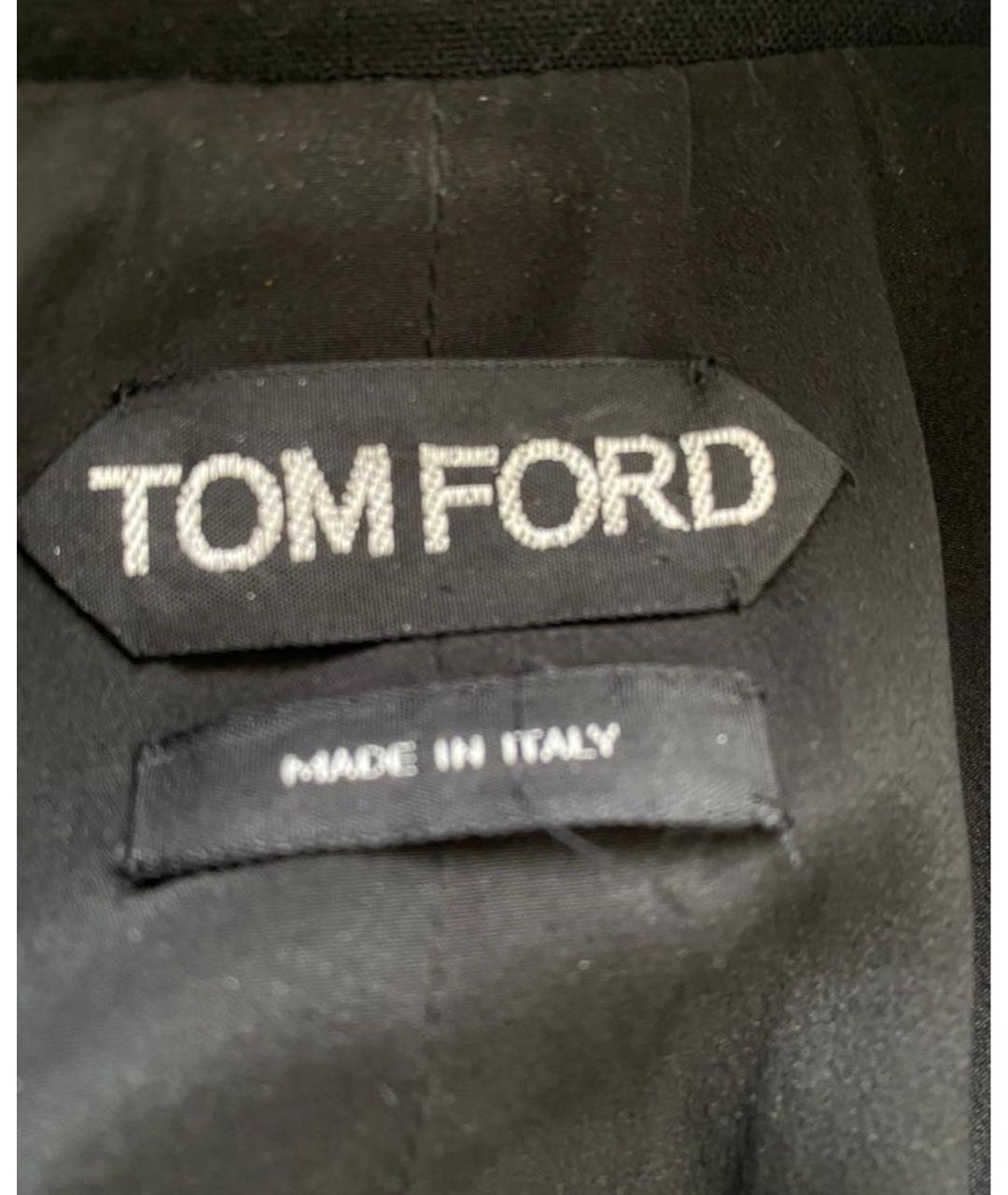 TOM FORD Черное шерстяное вечернее платье, фото 5