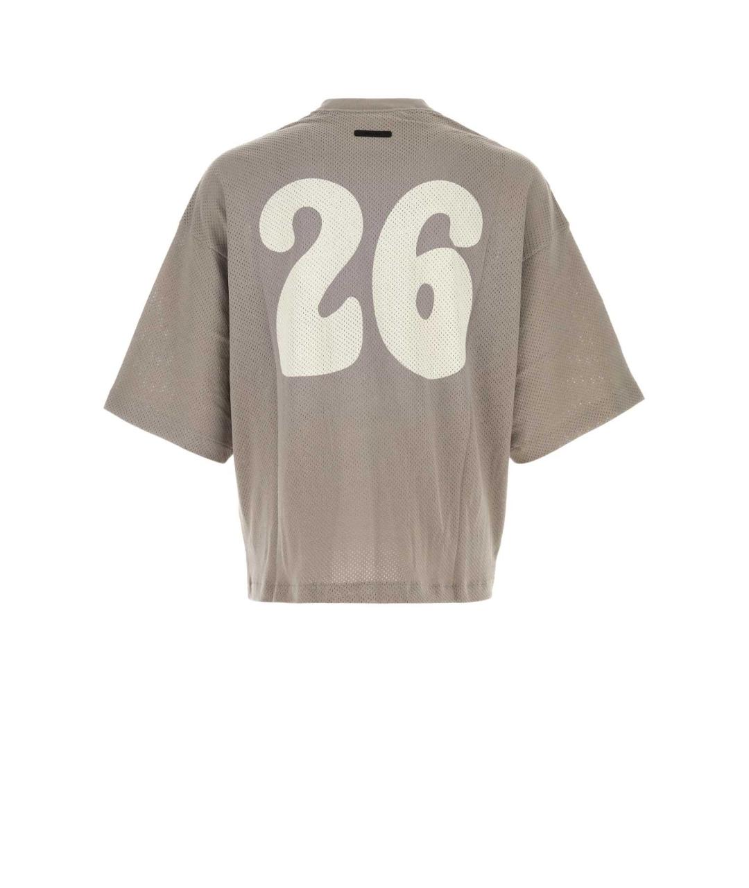 FEAR OF GOD ESSENTIALS Серая хлопковая футболка, фото 2