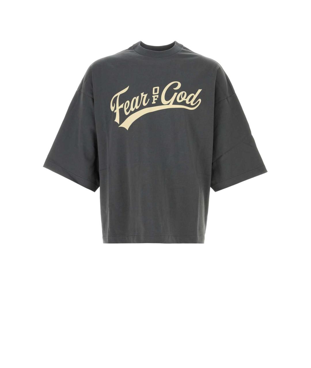 FEAR OF GOD ESSENTIALS Серая хлопковая футболка, фото 1