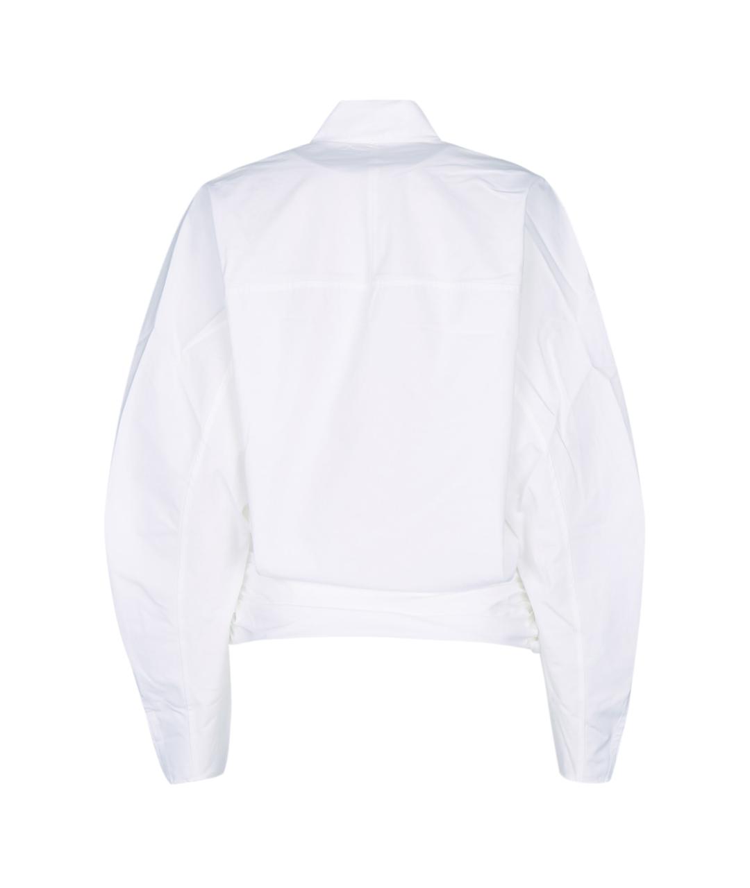 JACQUEMUS Белая хлопковая блузы, фото 2