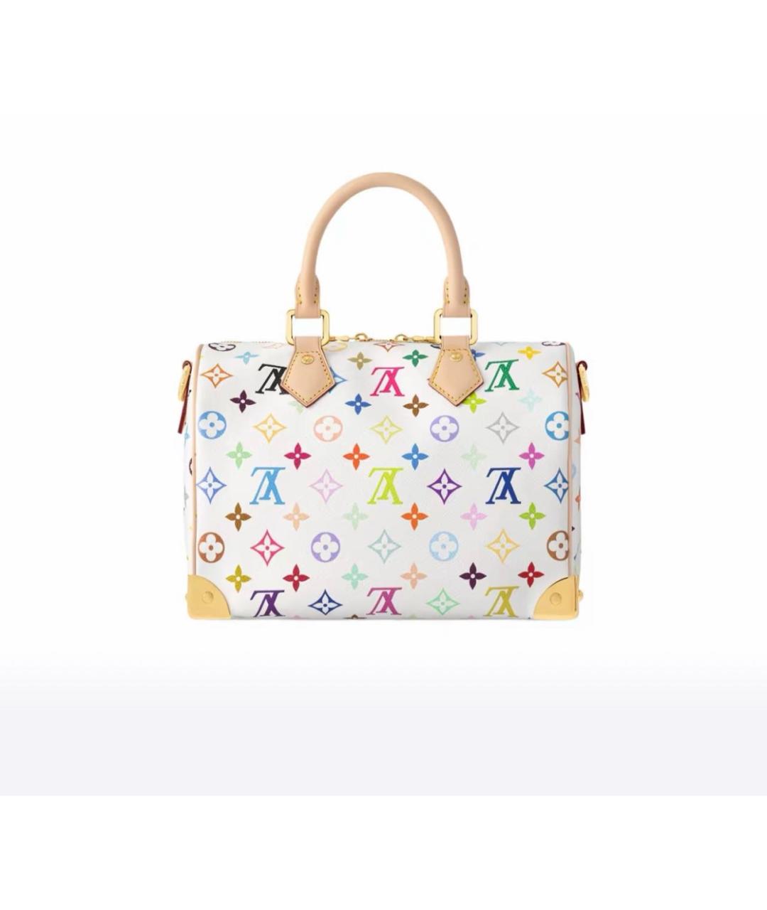 LOUIS VUITTON Белая сумка тоут из искусственной кожи, фото 3