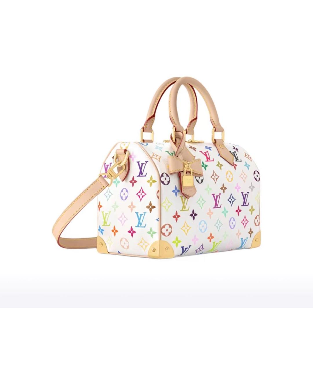 LOUIS VUITTON Белая сумка тоут из искусственной кожи, фото 2