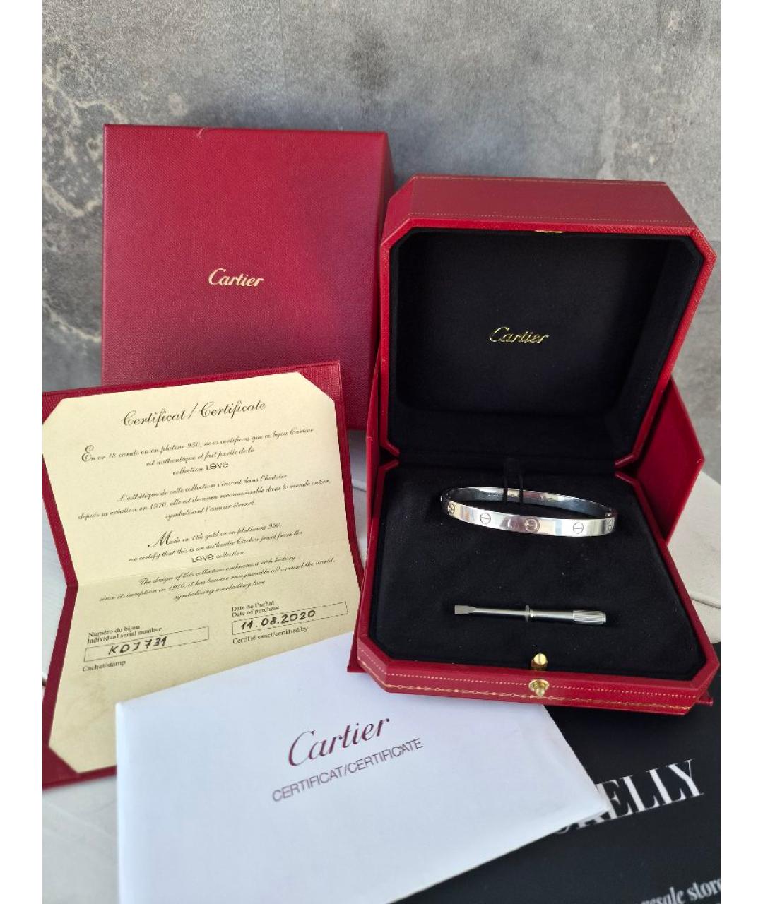 CARTIER Браслет из белого золота, фото 2