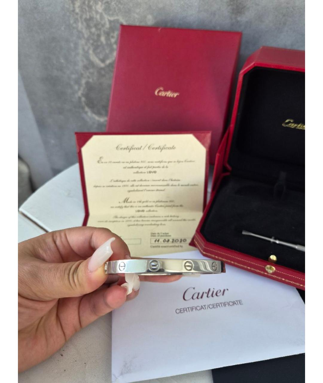 CARTIER Браслет из белого золота, фото 3