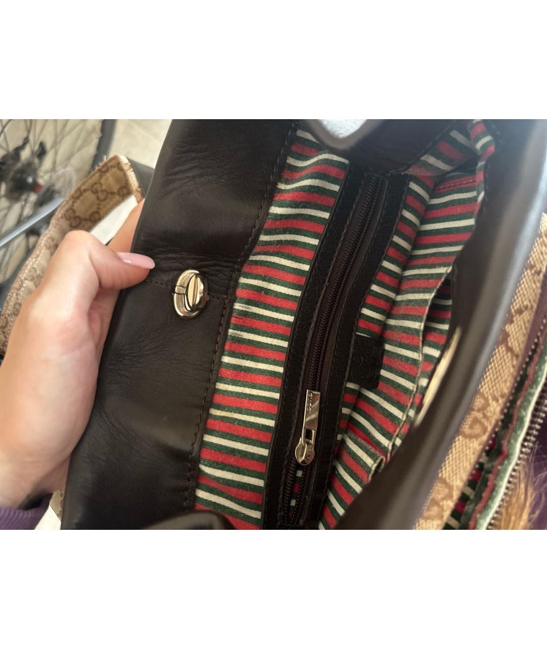 GUCCI Бежевый рюкзак, фото 4