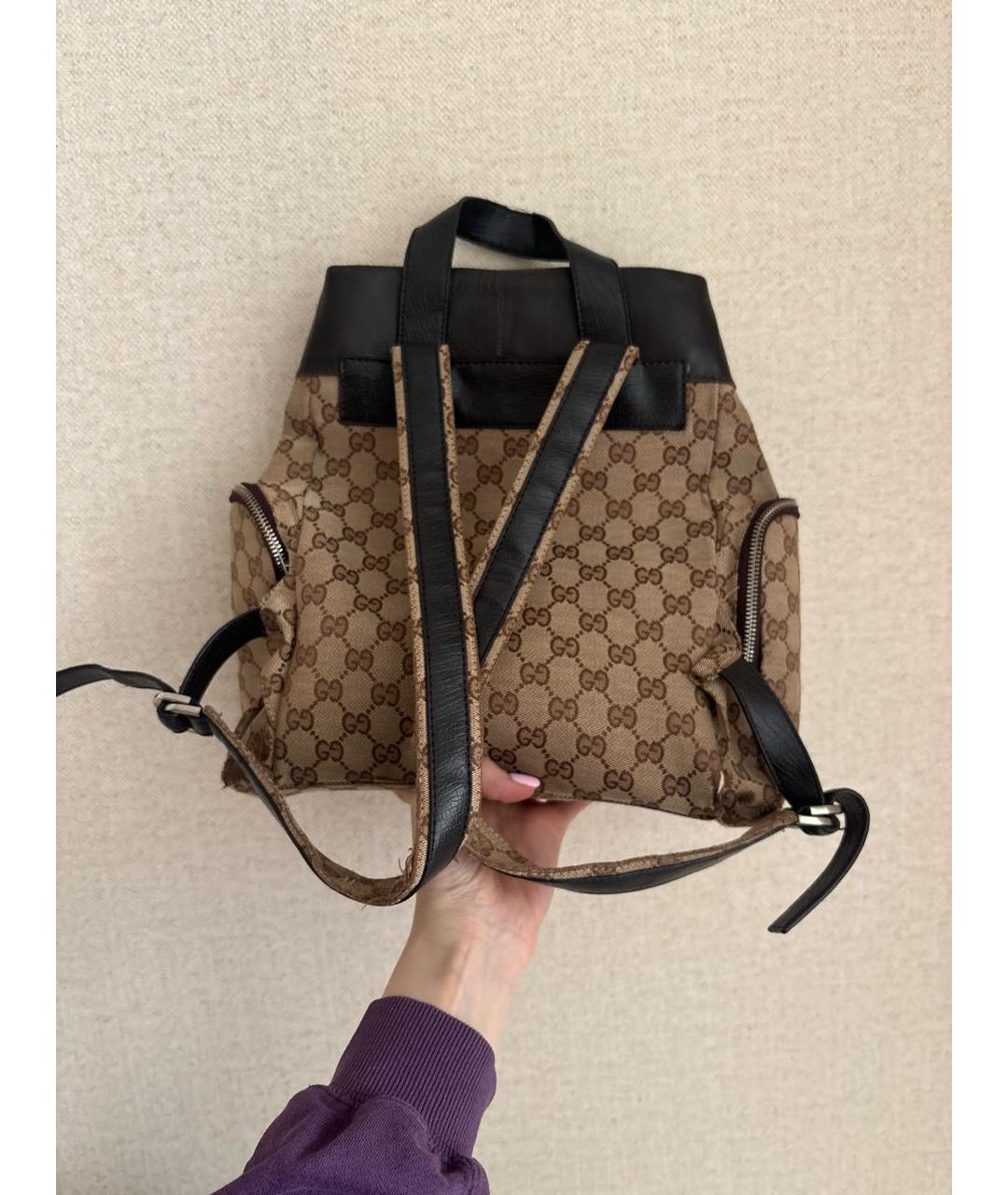 GUCCI Бежевый рюкзак, фото 3