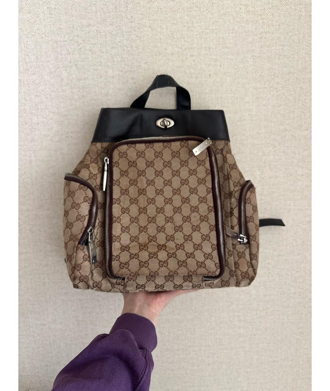 GUCCI Бежевый рюкзак, фото 9