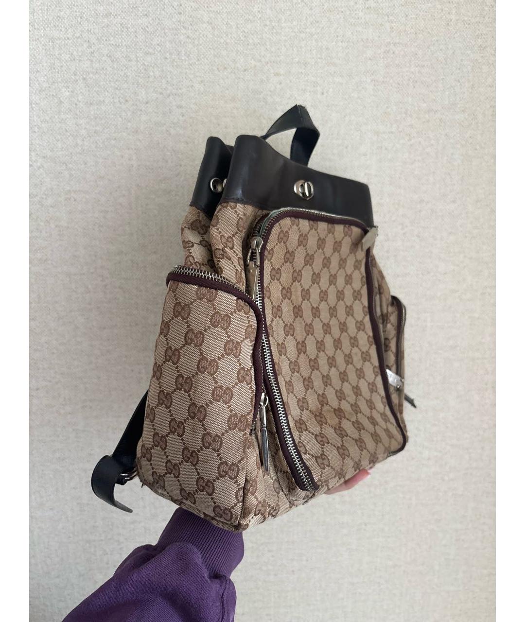 GUCCI Бежевый рюкзак, фото 2