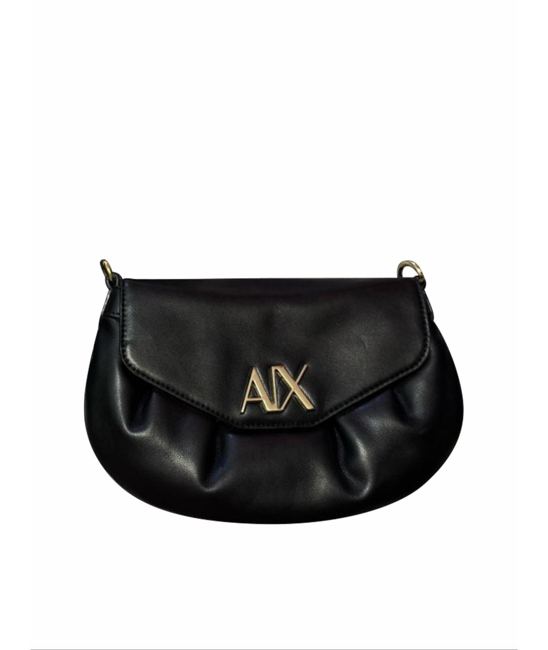 ARMANI EXCHANGE Черная сумка через плечо из искусственной кожи, фото 7