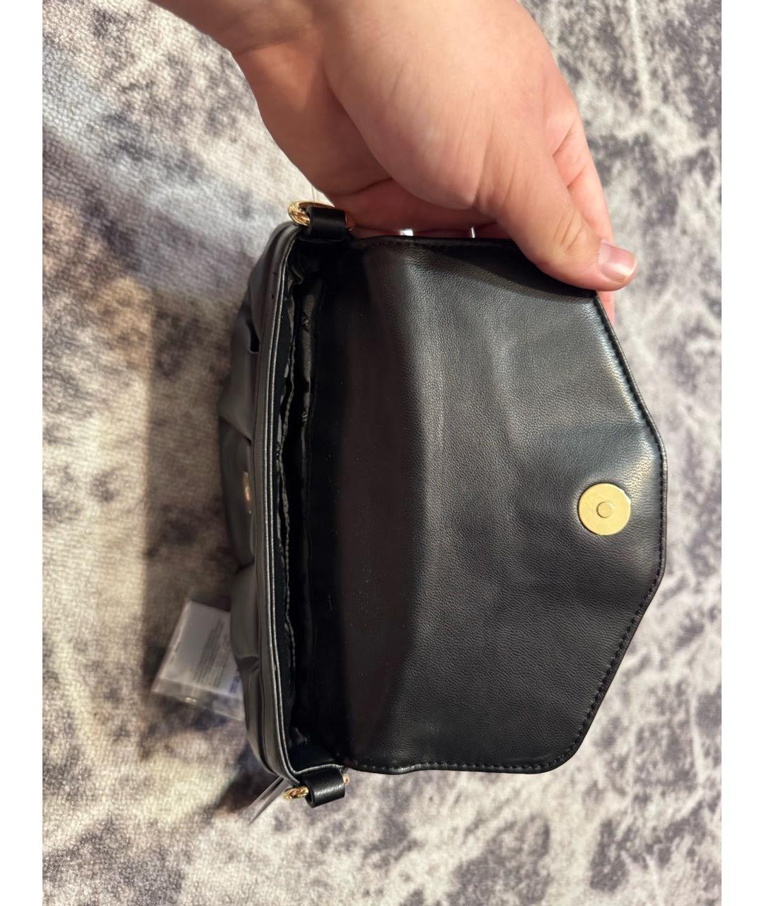 ARMANI EXCHANGE Черная сумка через плечо из искусственной кожи, фото 4