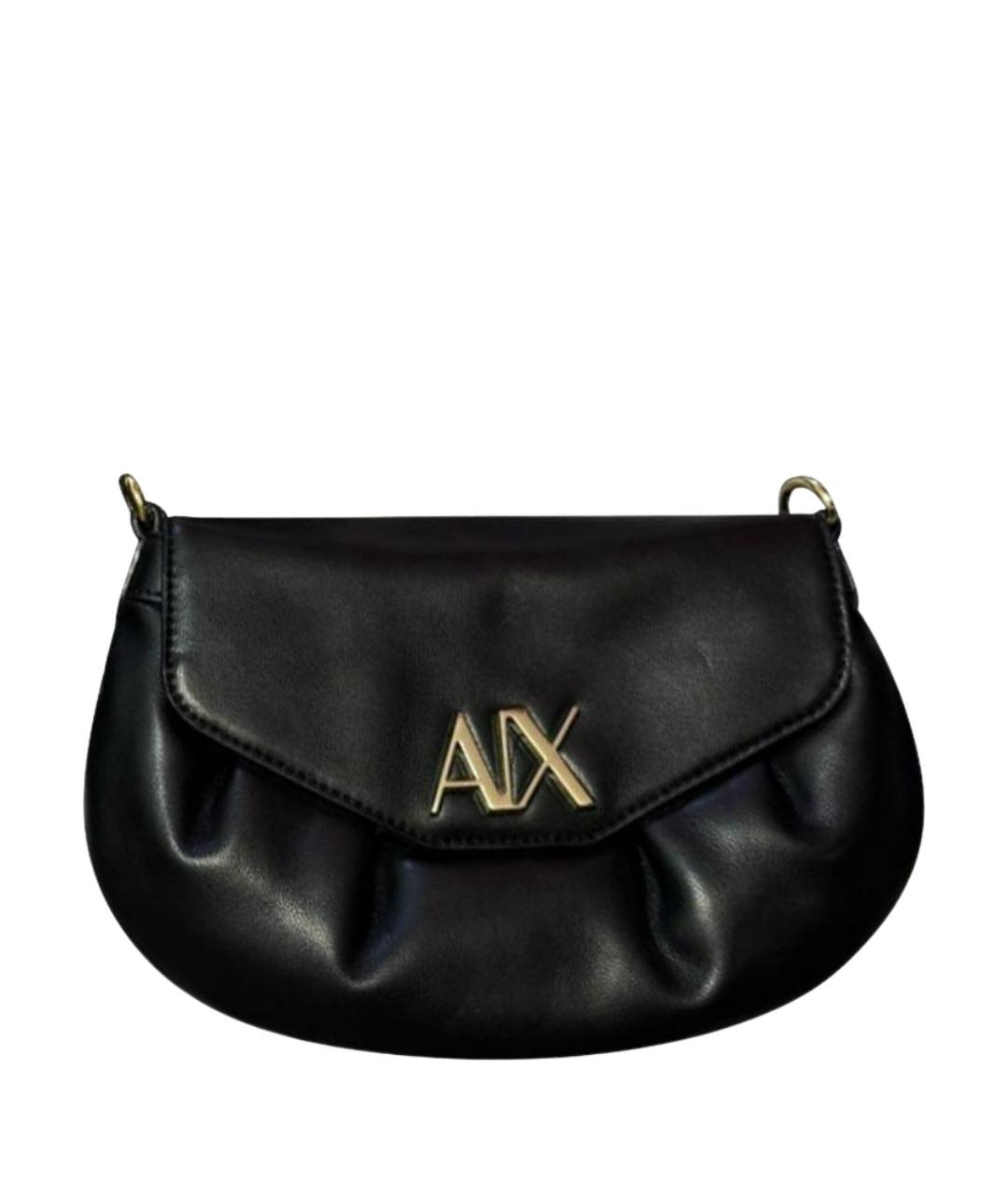 ARMANI EXCHANGE Черная сумка через плечо из искусственной кожи, фото 1