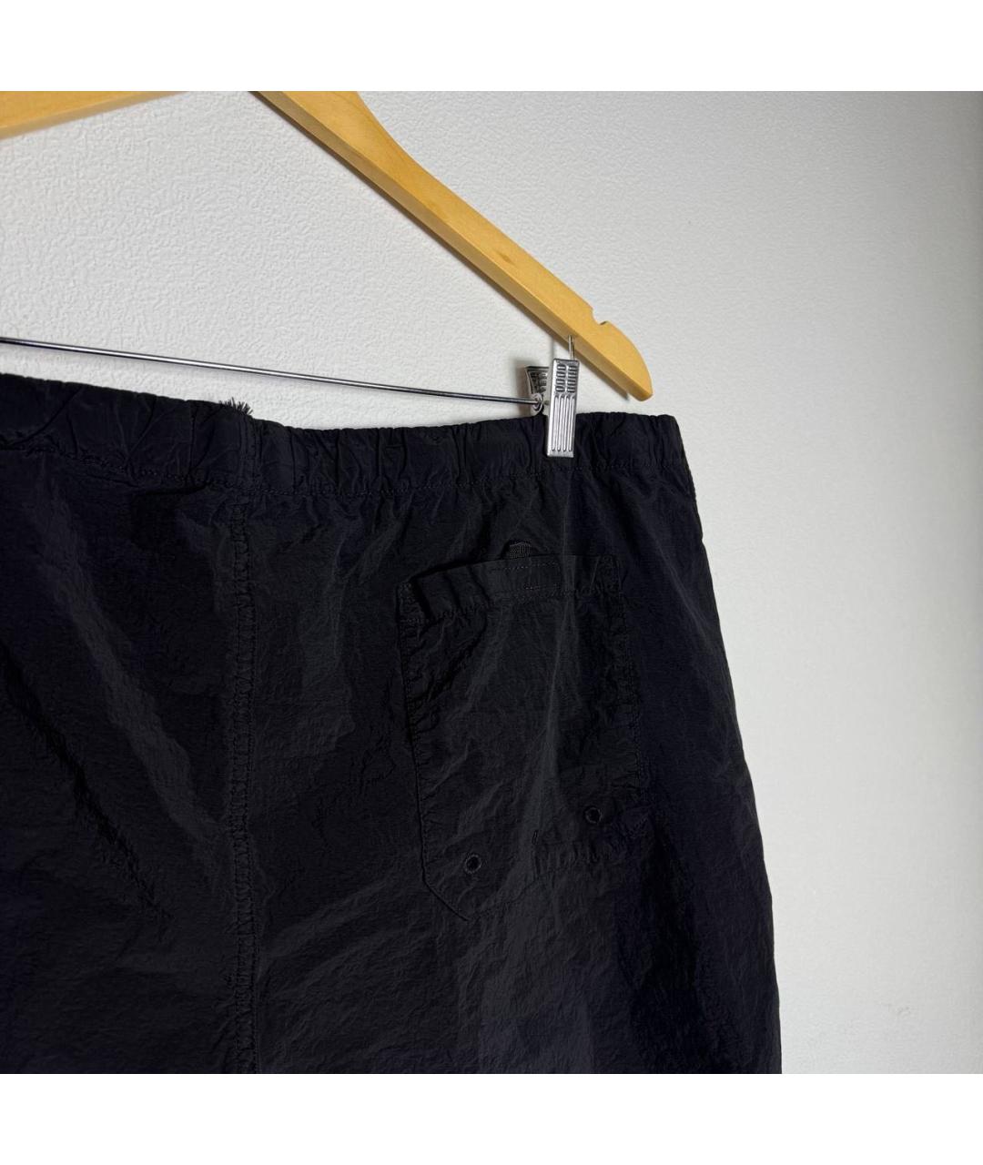 STONE ISLAND Черные нейлоновые шорты, фото 5