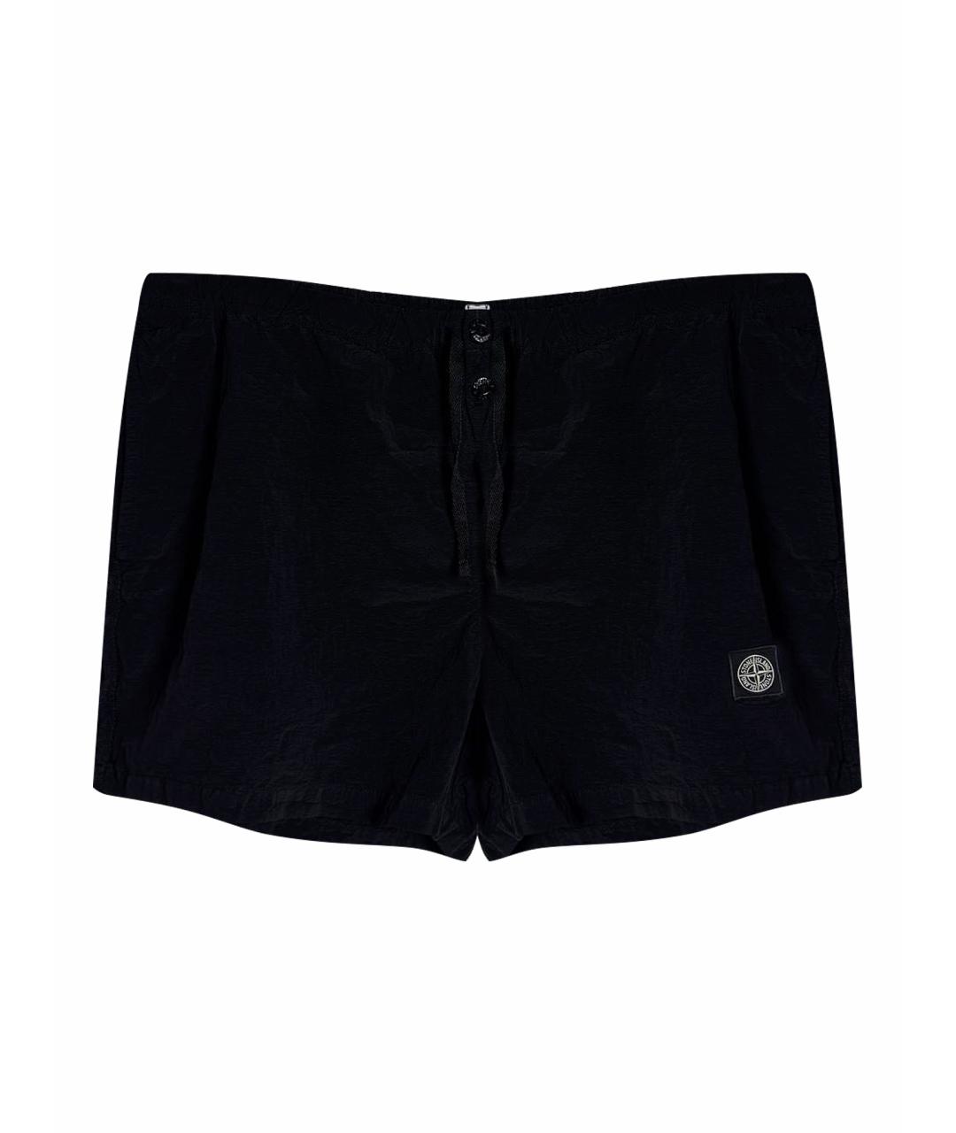 STONE ISLAND Черные нейлоновые шорты, фото 1