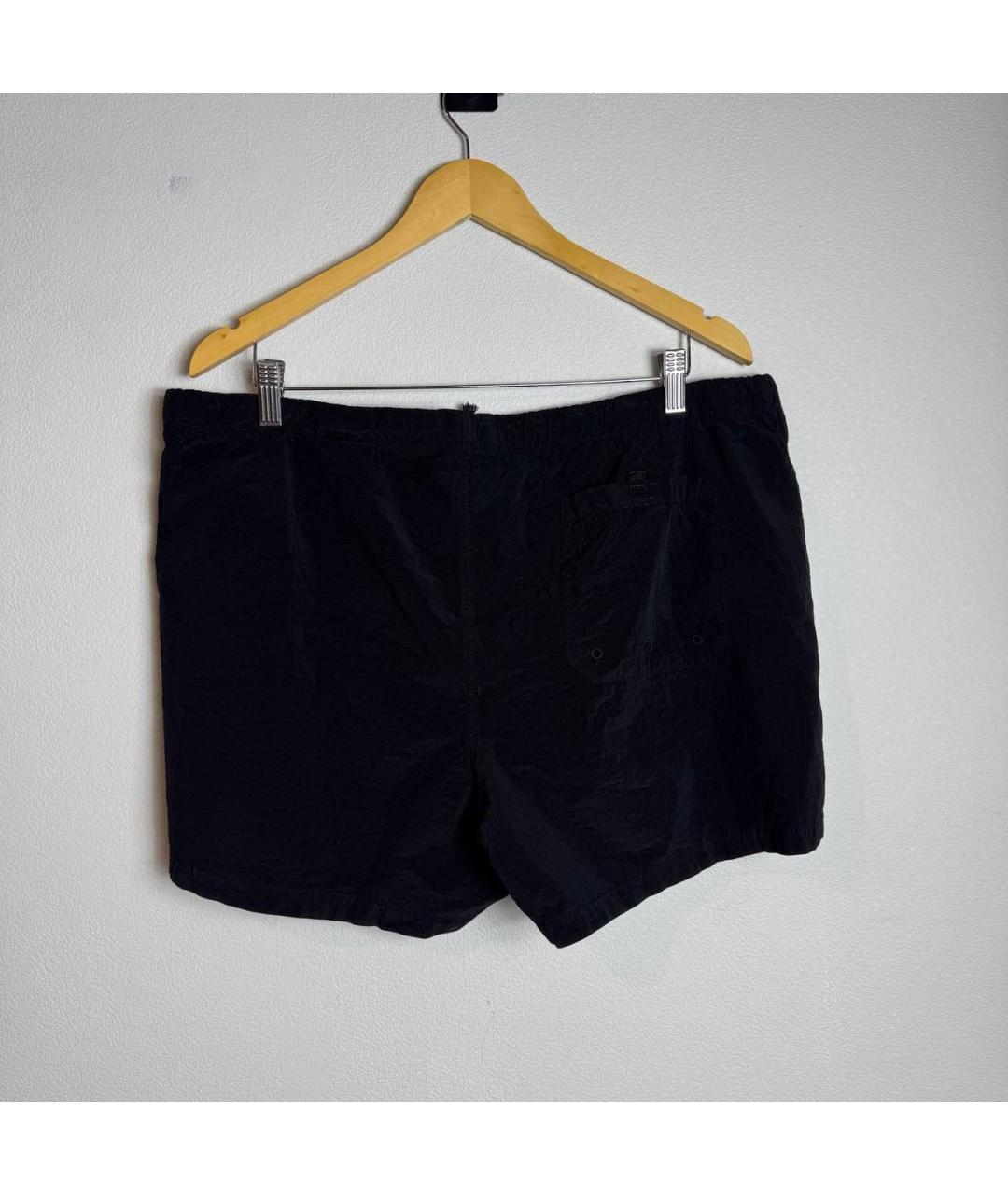 STONE ISLAND Черные нейлоновые шорты, фото 2