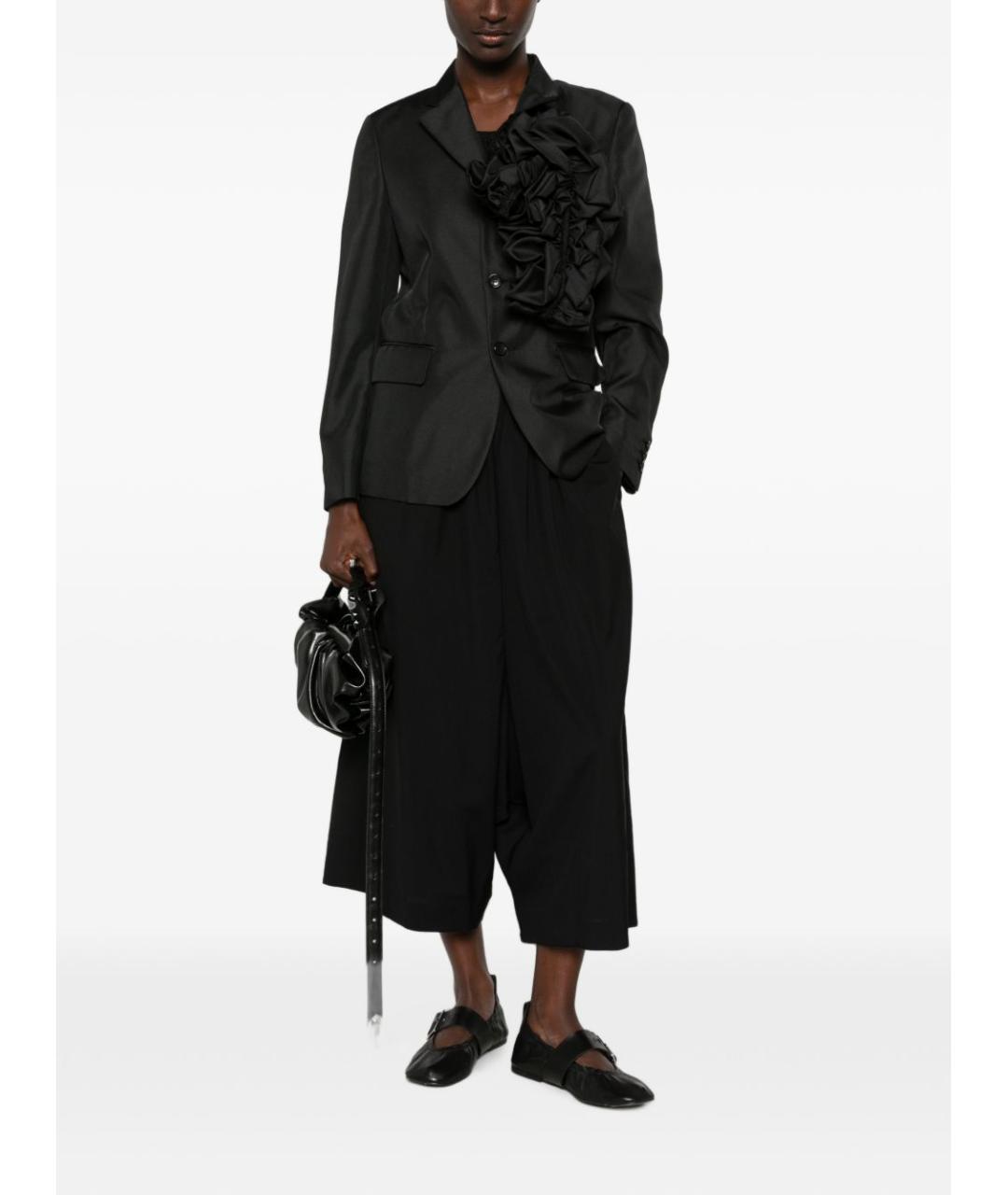 COMME DES GARÇONS Черный полиэстеровый жакет/пиджак, фото 4