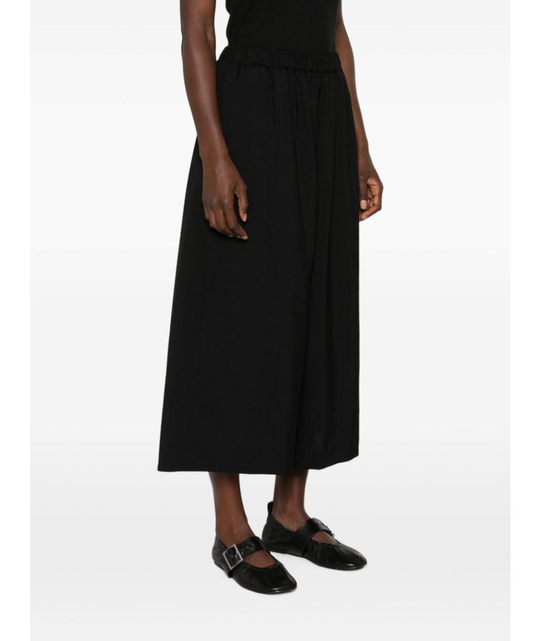 COMME DES GARÇONS Черные шерстяные брюки широкие, фото 3