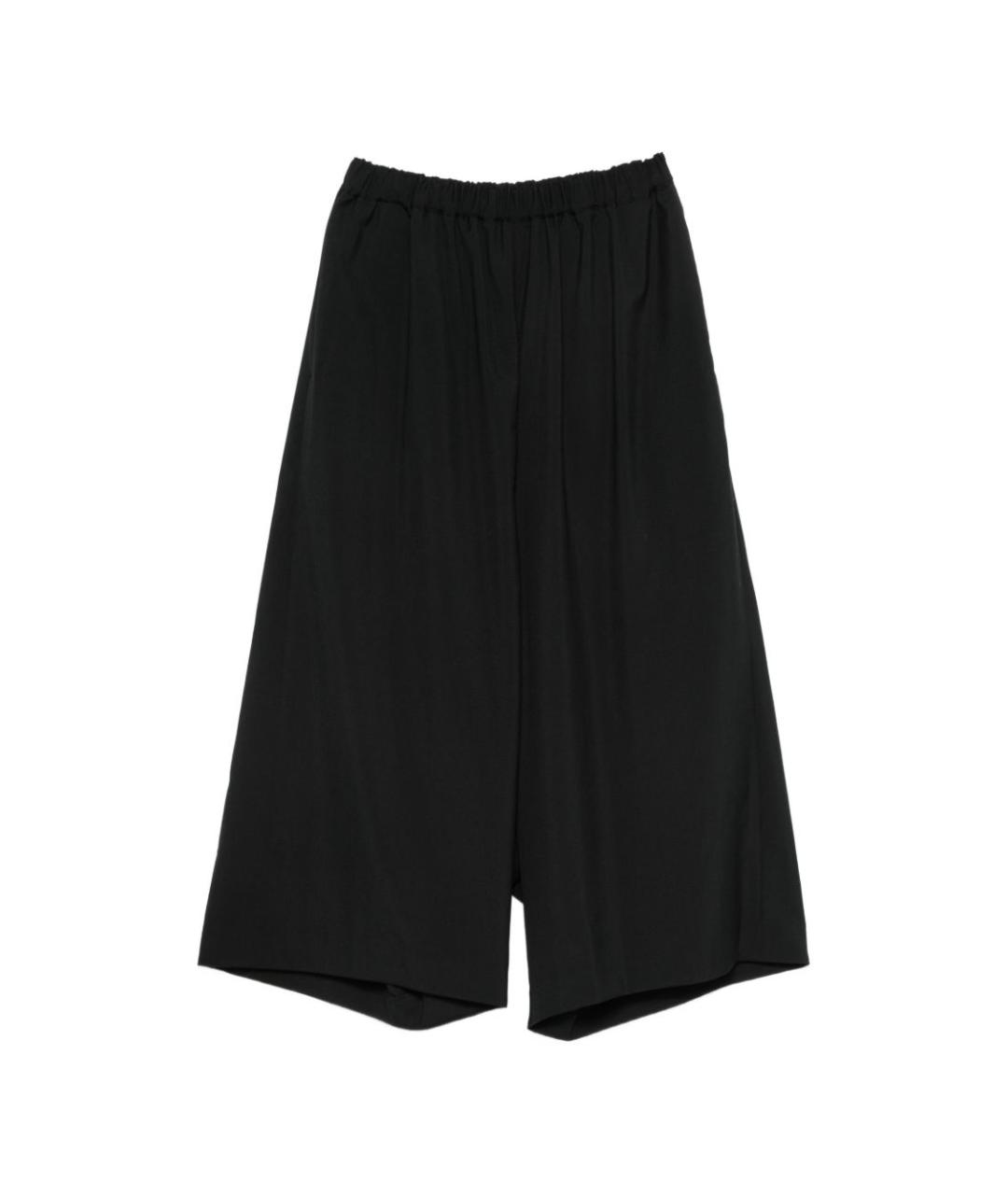 COMME DES GARÇONS Черные шерстяные брюки широкие, фото 1