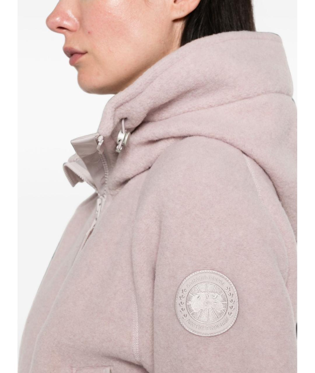 CANADA GOOSE Розовая полиэстеровая куртка, фото 3