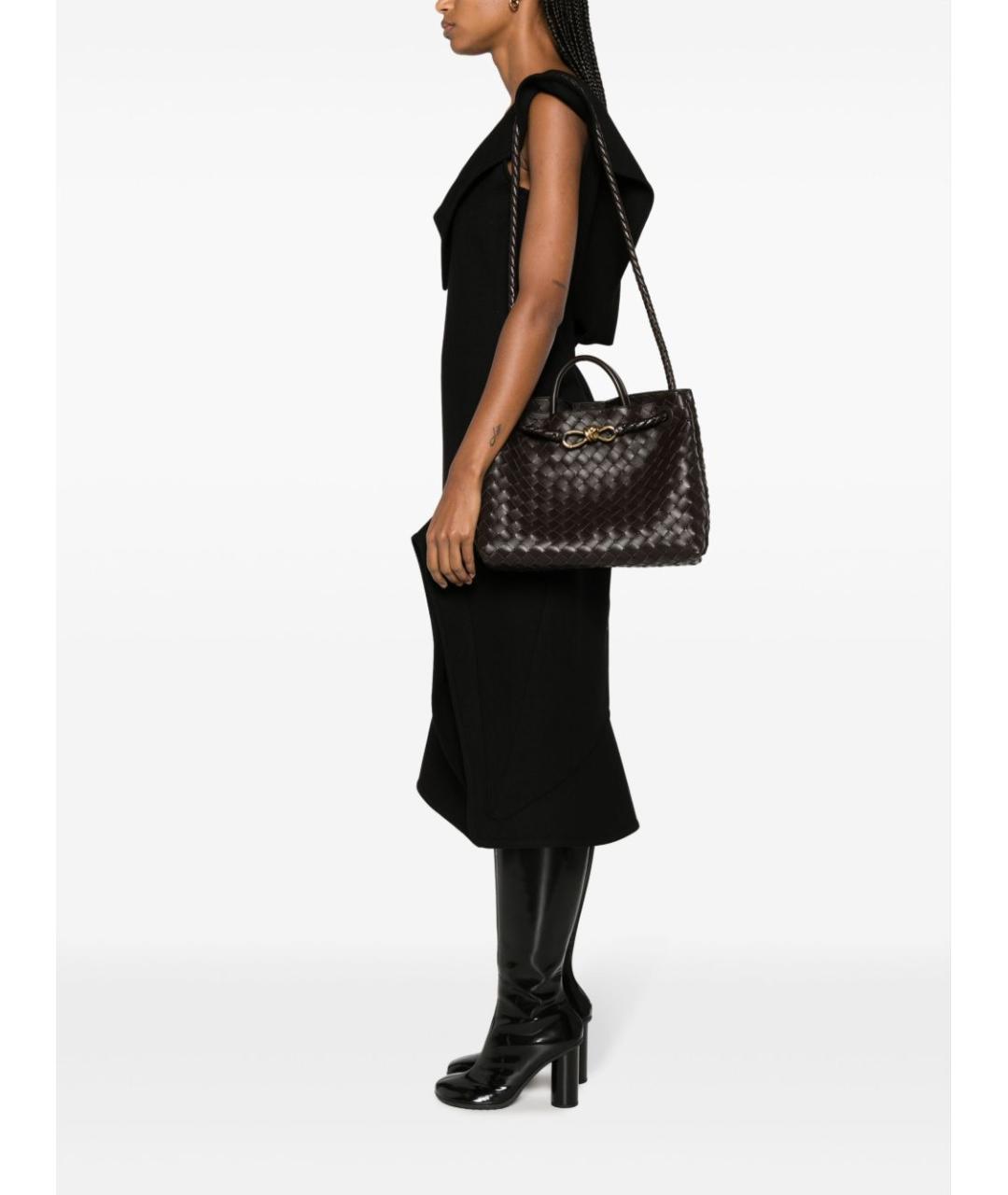 BOTTEGA VENETA Коричневая сумка тоут, фото 3