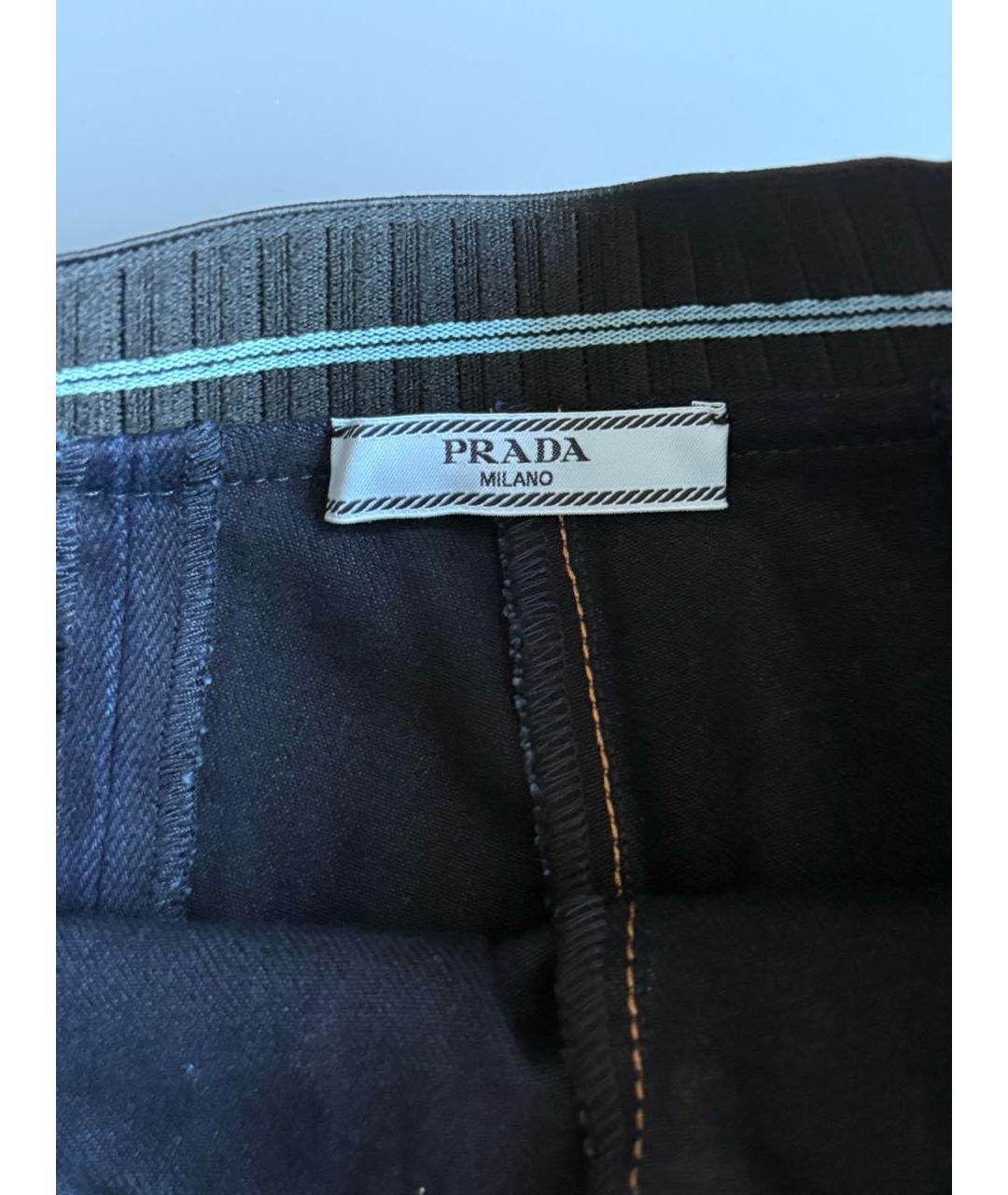 PRADA Темно-синие джинсы слим, фото 4