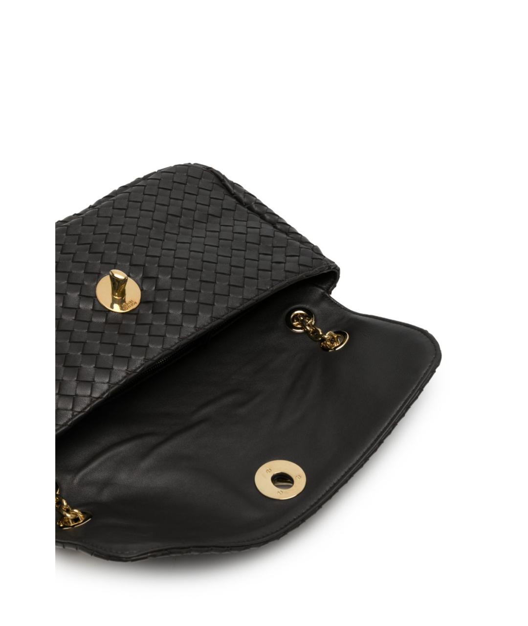 BOTTEGA VENETA Коричневая кожаная сумка через плечо, фото 4