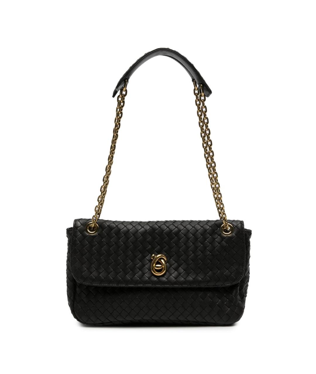 BOTTEGA VENETA Коричневая кожаная сумка через плечо, фото 1