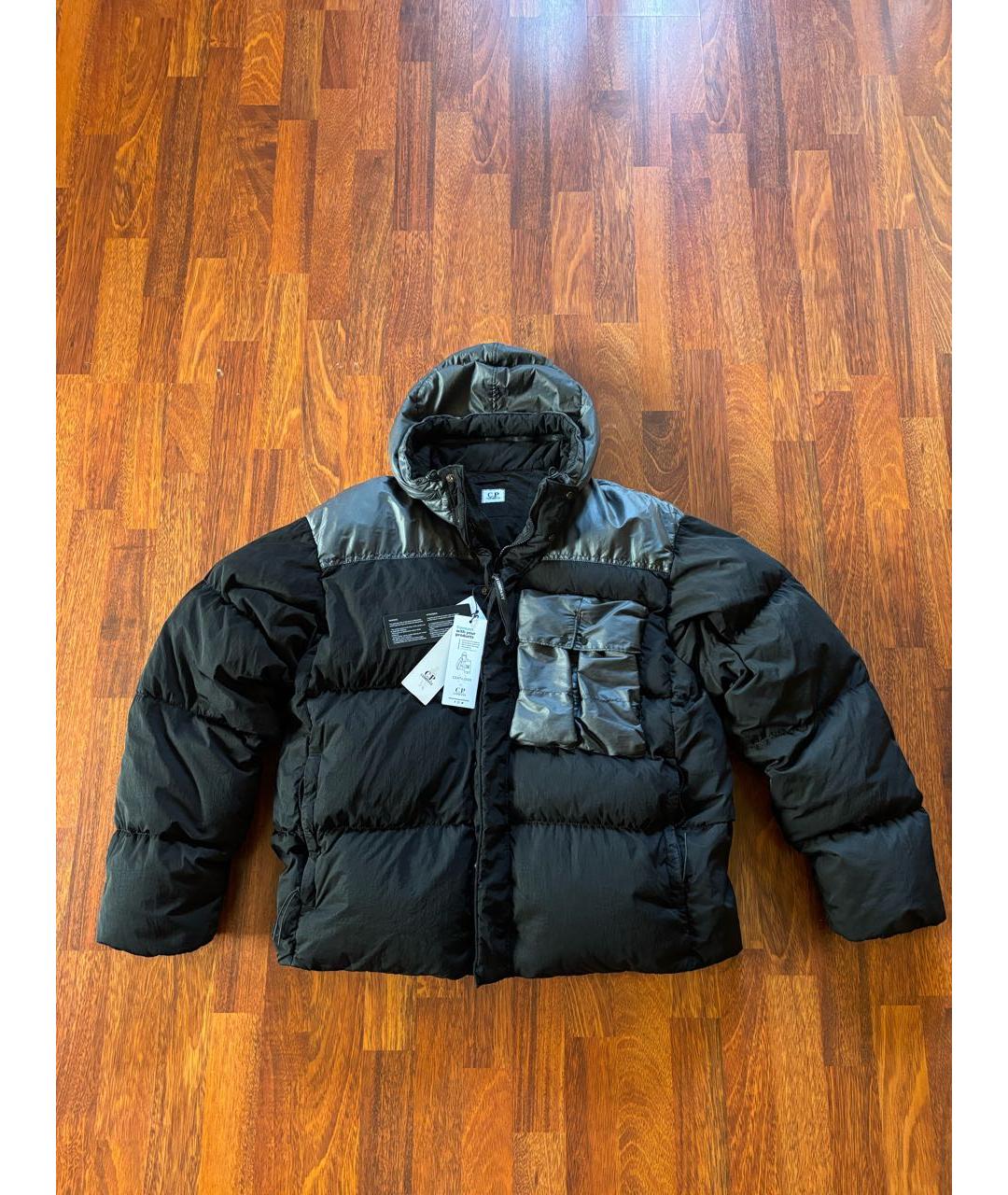 CP COMPANY Черный нейлоновый пуховик, фото 6