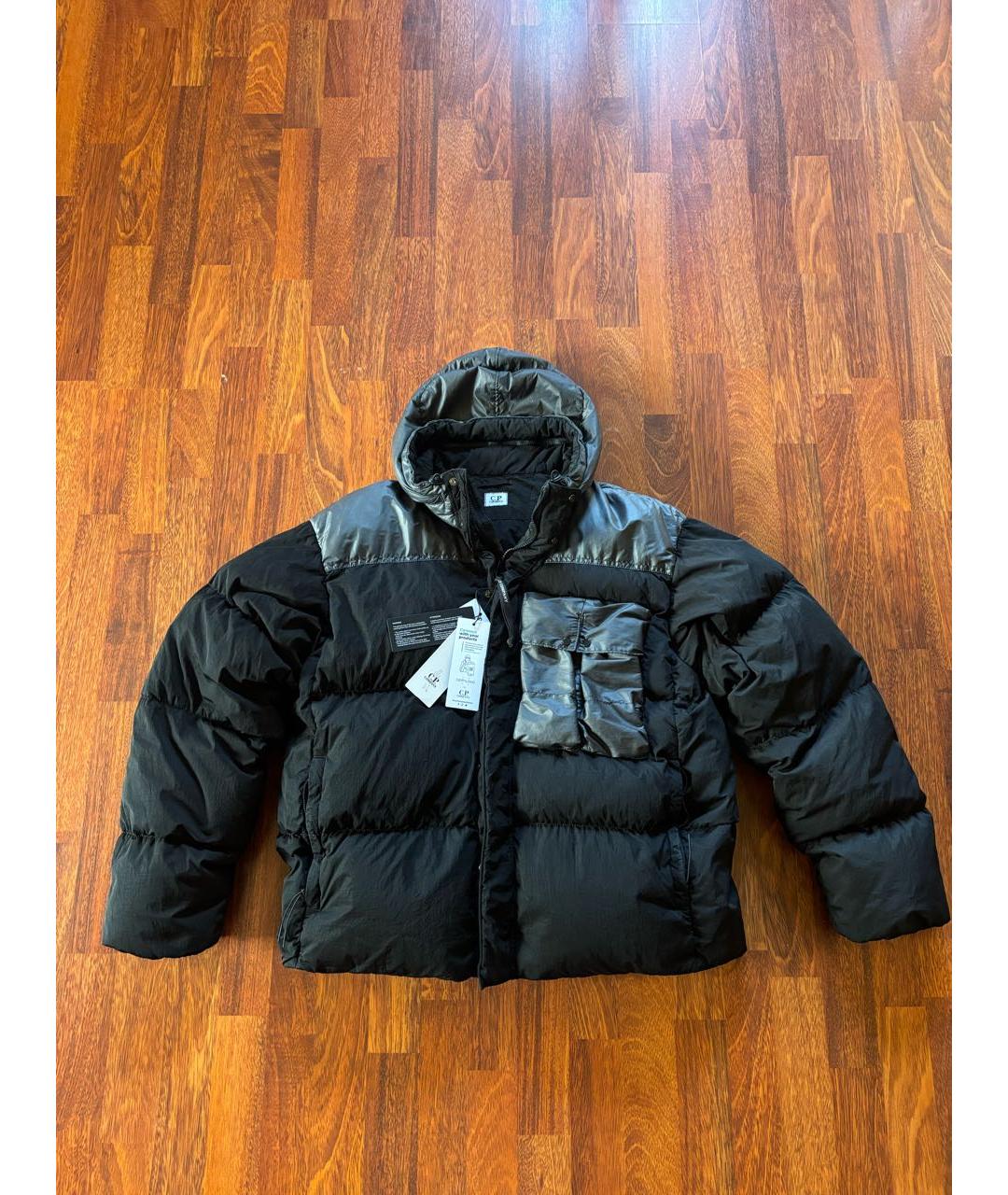 CP COMPANY Черный нейлоновый пуховик, фото 8