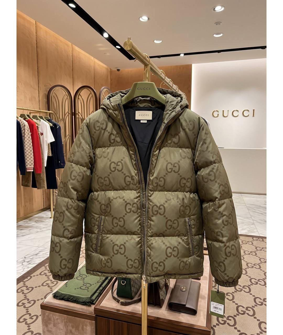 GUCCI Коричневый пуховик, фото 5