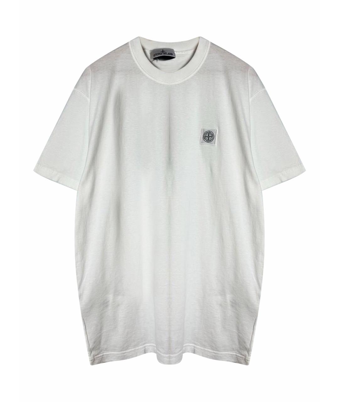 STONE ISLAND Белая футболка, фото 1